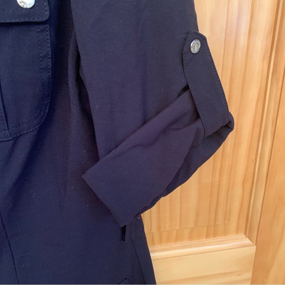 MICHAEL by Michael KORS Navy Blue Zip front Dress - Picture 6 of 8